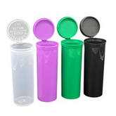 60 Drams Pop Top Containers Vials - Child Resistant Bottles for Herbs & Medicine, 4 Colors, Multiple Quantities